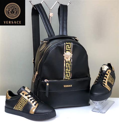 blue versace backpack|versace backpack gift set.